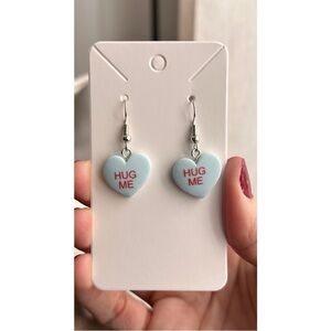 🆕 Pastel Blue Retro Heart Candy Shaped Resin
Dangle Earrings